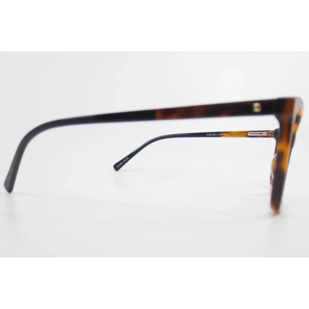 Chelsea Morgan CM 9004 Tortoise Shell Cat Eye Eyeglass Frames 56-16-145 Womens